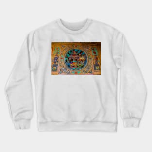 Chinese temple building ornate in Georgetown e Crewneck Sweatshirt